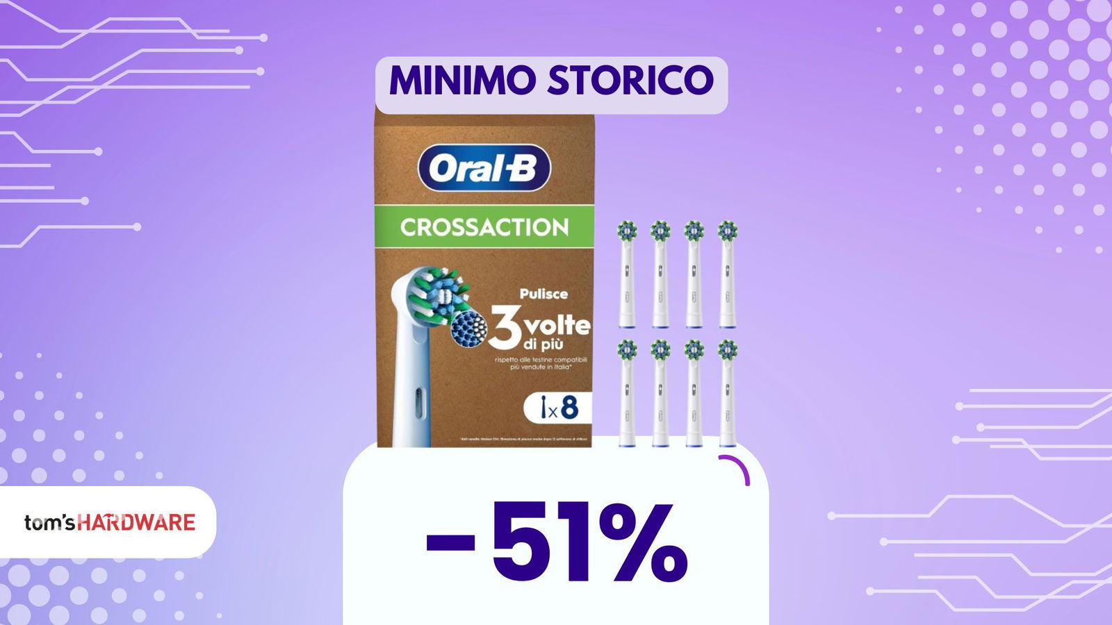 Immagine di Fai scorta di testine Oral-B: approfitta ora del -51% sulle Cross Action