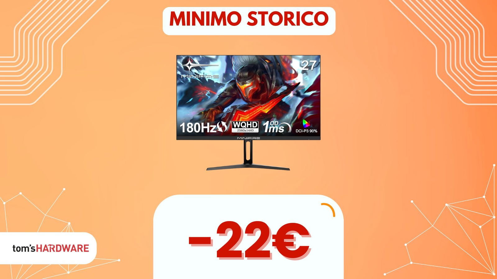 Immagine di A questo monitor da gaming WQHD da 180Hz non basta un prezzo basso, c'è anche un COUPON!