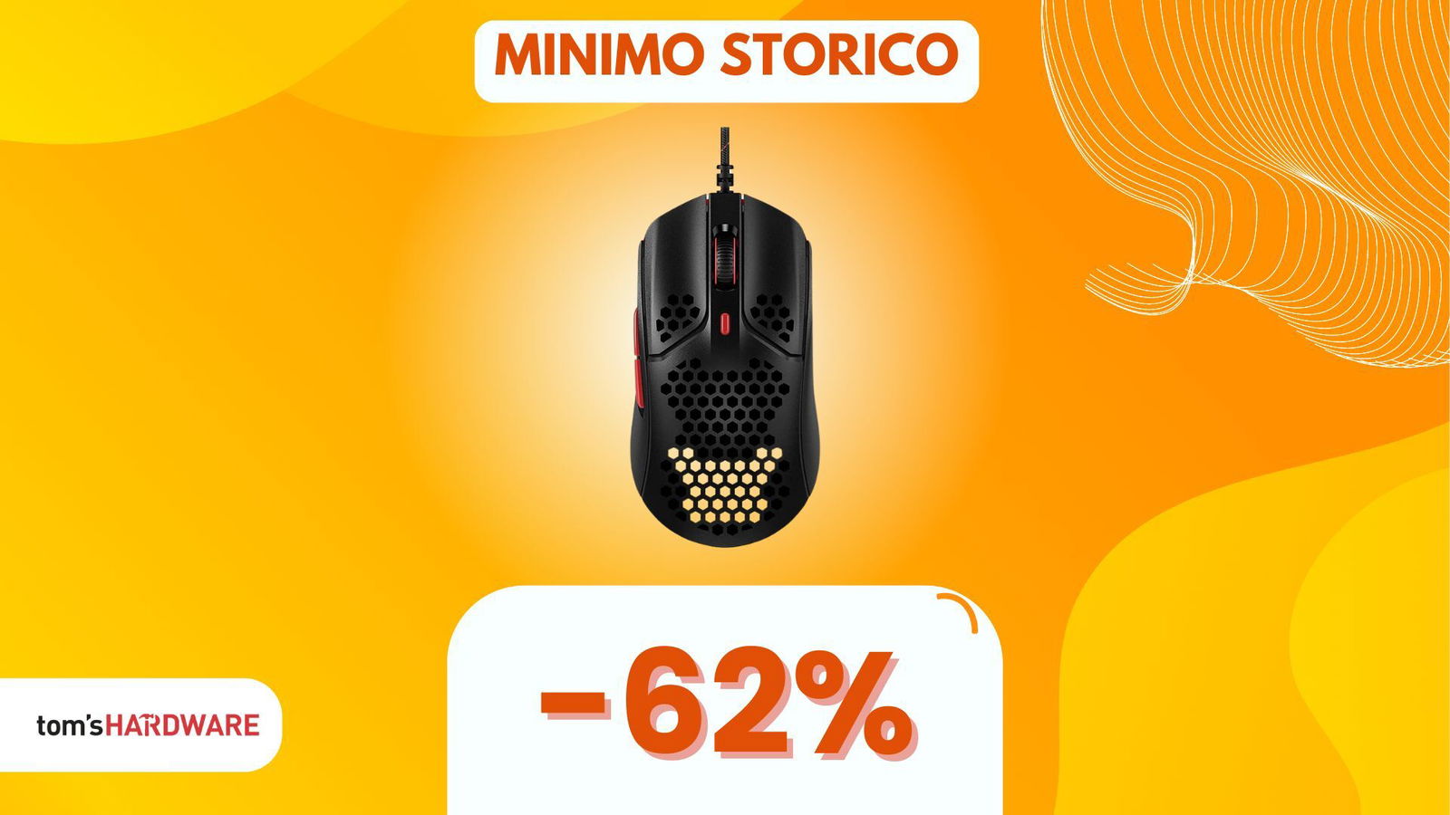 Immagine di Incredibile ma vero: questo mouse da gaming HyperX oggi costa POCHISSIMO! (-62%)