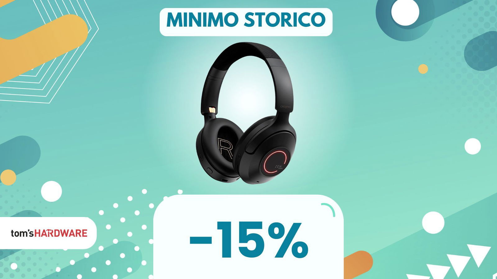 Immagine di Audio al TOP per 100 ore con queste cuffie wireless Creative!