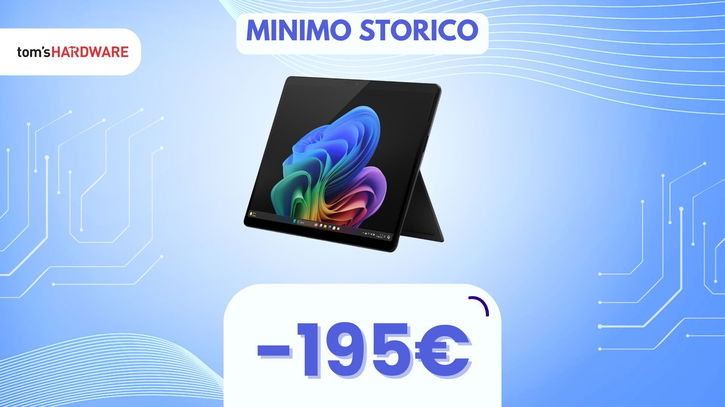 Immagine di Microsoft Surface Pro con schermo touch OLED in SUPER SCONTO! (-195€)