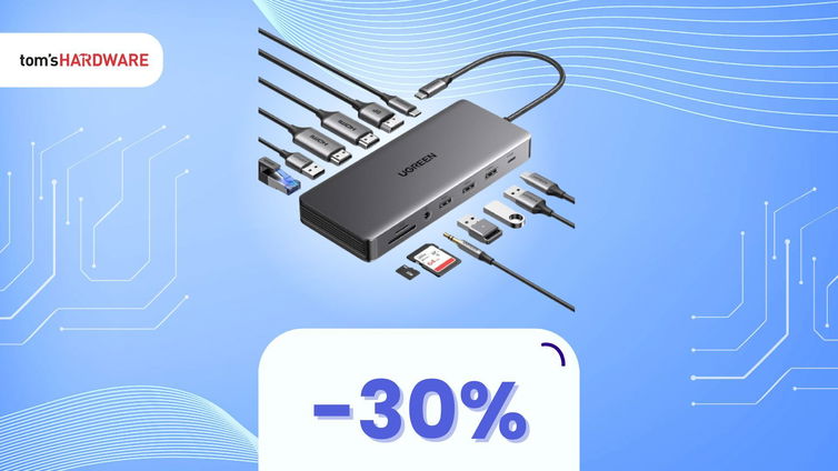 Immagine di Porta la tua produttività a nuovi livelli con questa docking station 13 in 1, oggi IN SCONTO! -30%