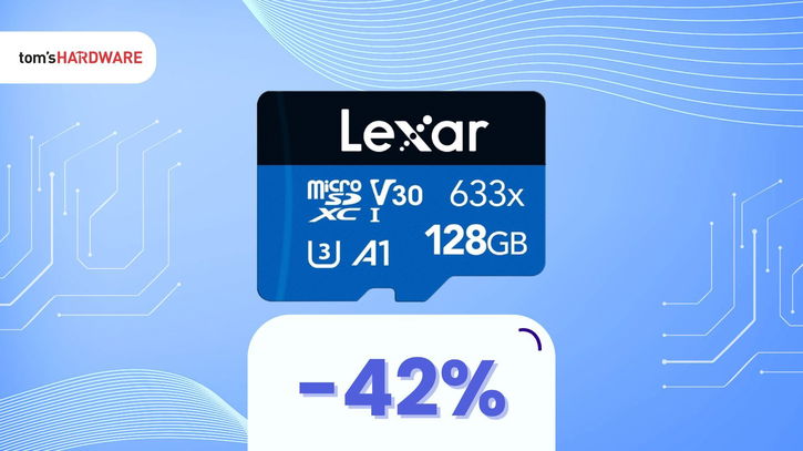 Immagine di MicroSD Lexar a 11€ con adattatore SD incluso, sconto del 42%