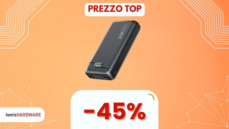 Immagine di Risparmia il 45% su un'ottima powerbank da 20000mAh con questo COUPON!