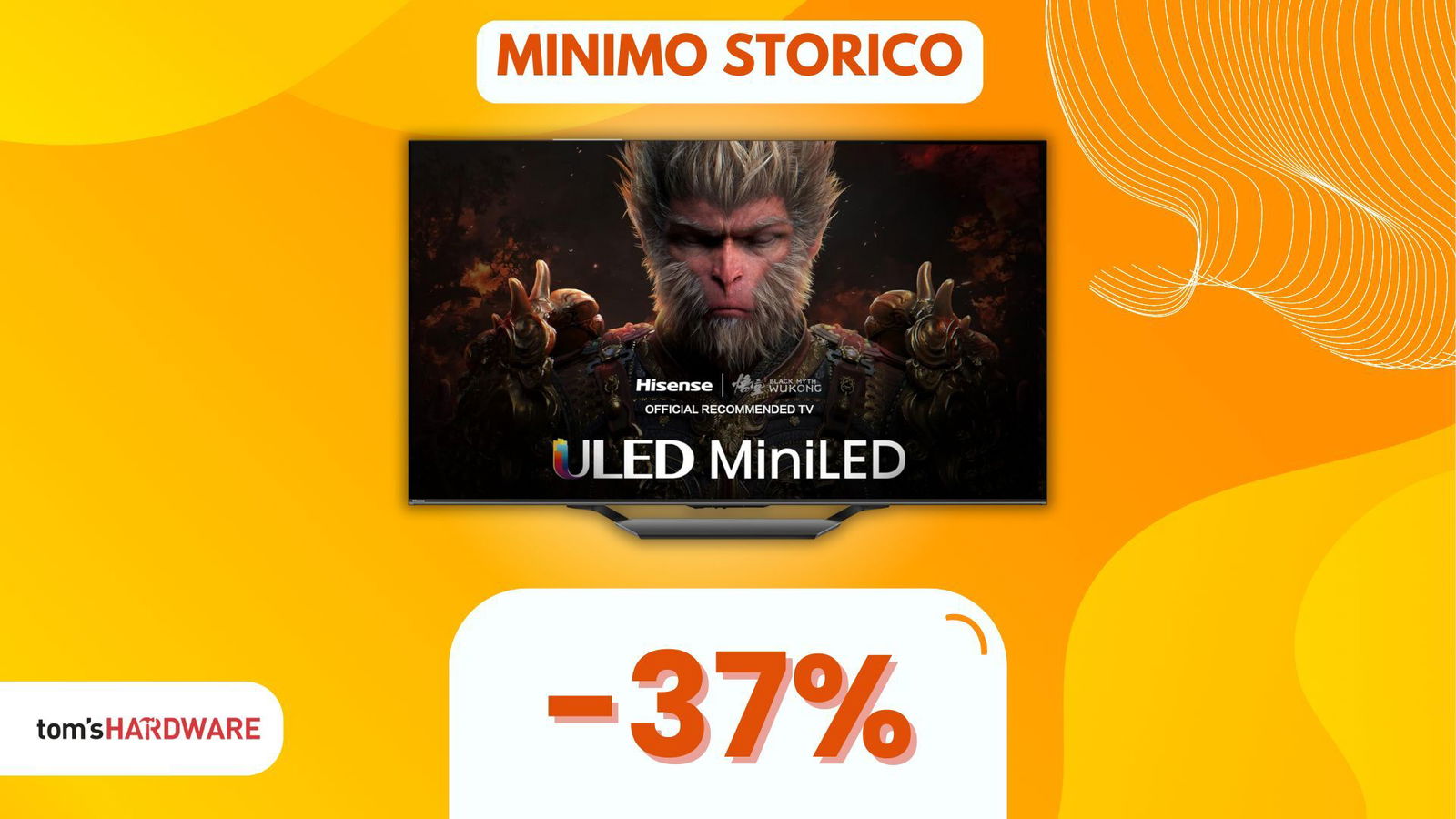 Immagine di Gaming e cinema senza compromessi con questa Smart TV Hisense Mini-LED!  (-37%)