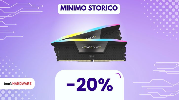 Immagine di SUPER SCONTO su queste RAM DDR5 Corsair da 16 GB, e non mancano gli RGB!