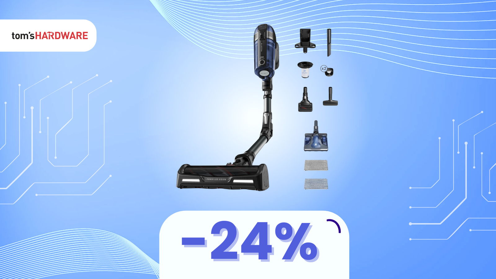 Immagine di Rowenta X-Force 12.60 Aqua a solo 279€! Risparmi il 24%