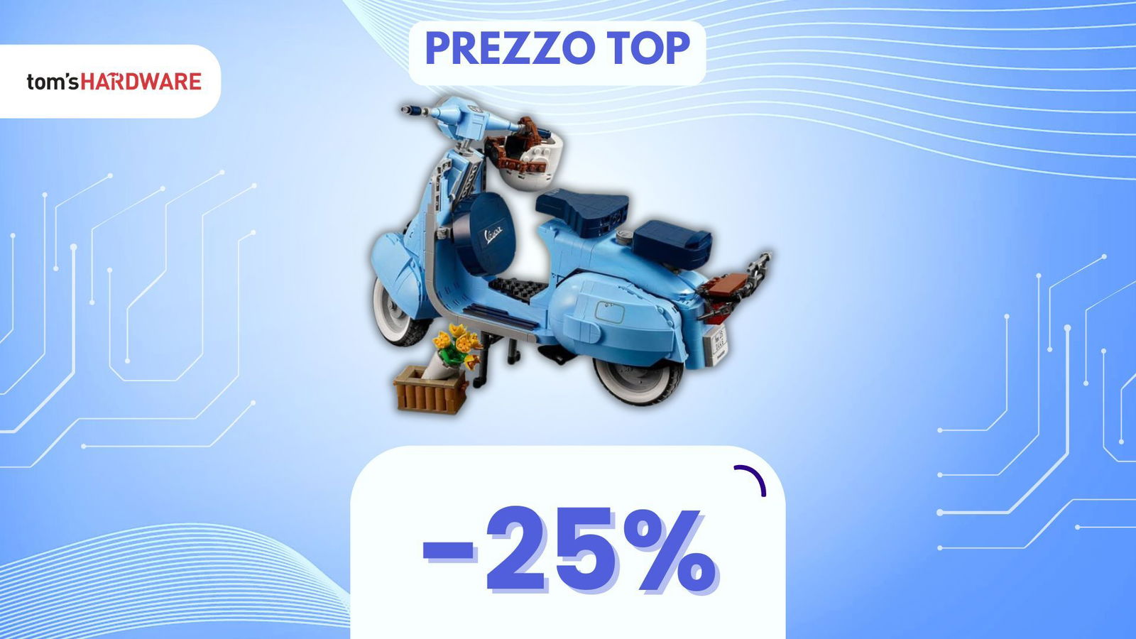 Immagine di Mattoncini e NOSTALGIA: il LEGO Vespa 125 vi riporta agli anni '60! (-25%)