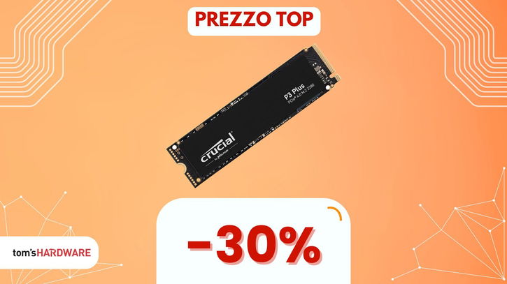 Immagine di SSD da 2 TB Crucial P3 Plus a un prezzo SHOCK! (-29%)