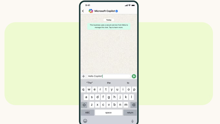 Immagine di Microsoft integra gratuitamente Copilot su Whatsapp: ecco come attivarlo