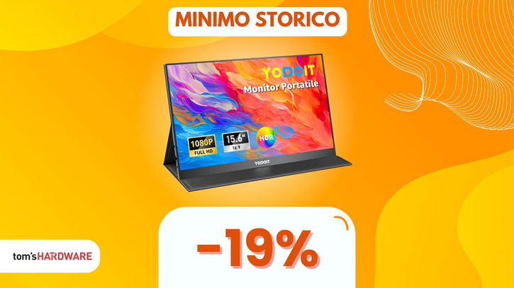 Immagine di Produttività OVUNQUE con questo comodissimo monitor portatile al MINIMO STORICO!