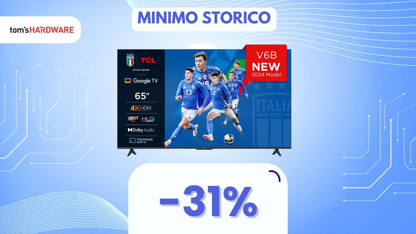 Immagine di Cala ANCORA di prezzo: questa Smart TV da 65 pollici è al MINIMO STORICO! (-31%)