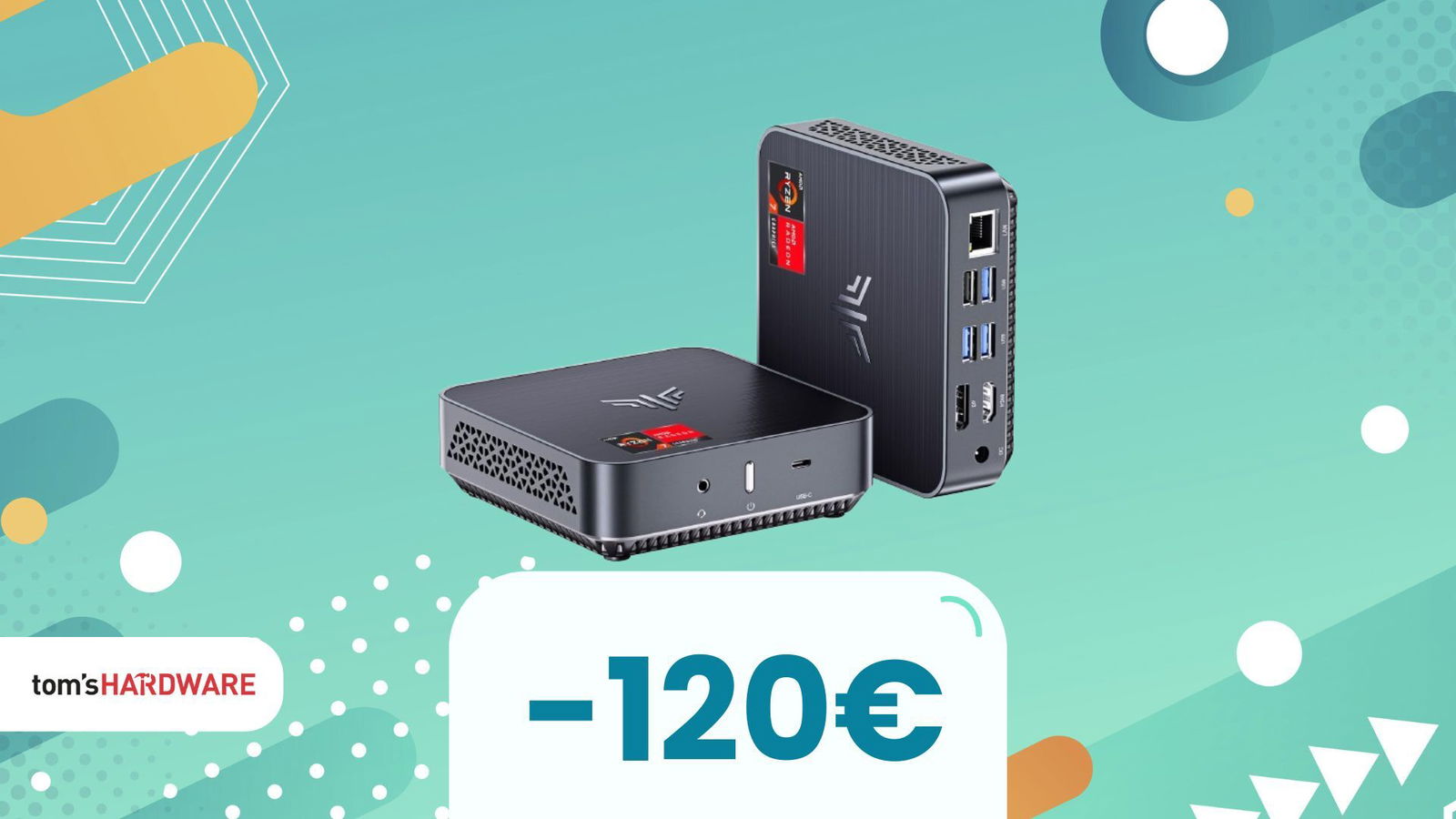 Immagine di Mini PC con Ryzen 7: buone prestazioni GPU e, grazie al coupon, lo prendi a 380€