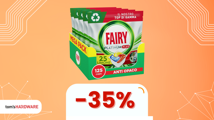 Immagine di Maxi confezione di Fairy Platinum Plus in sconto del 35%!