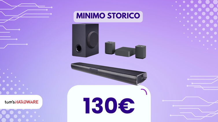 Immagine di Con la soundbar LG da 130€, super scontata, ti fai un home theater