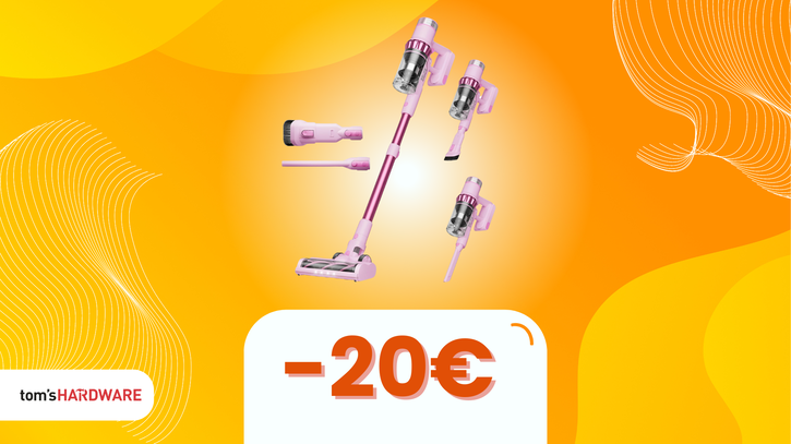 Immagine di L'aspirapovlere rosa esiste ed è anche potente e in sconto di 20€