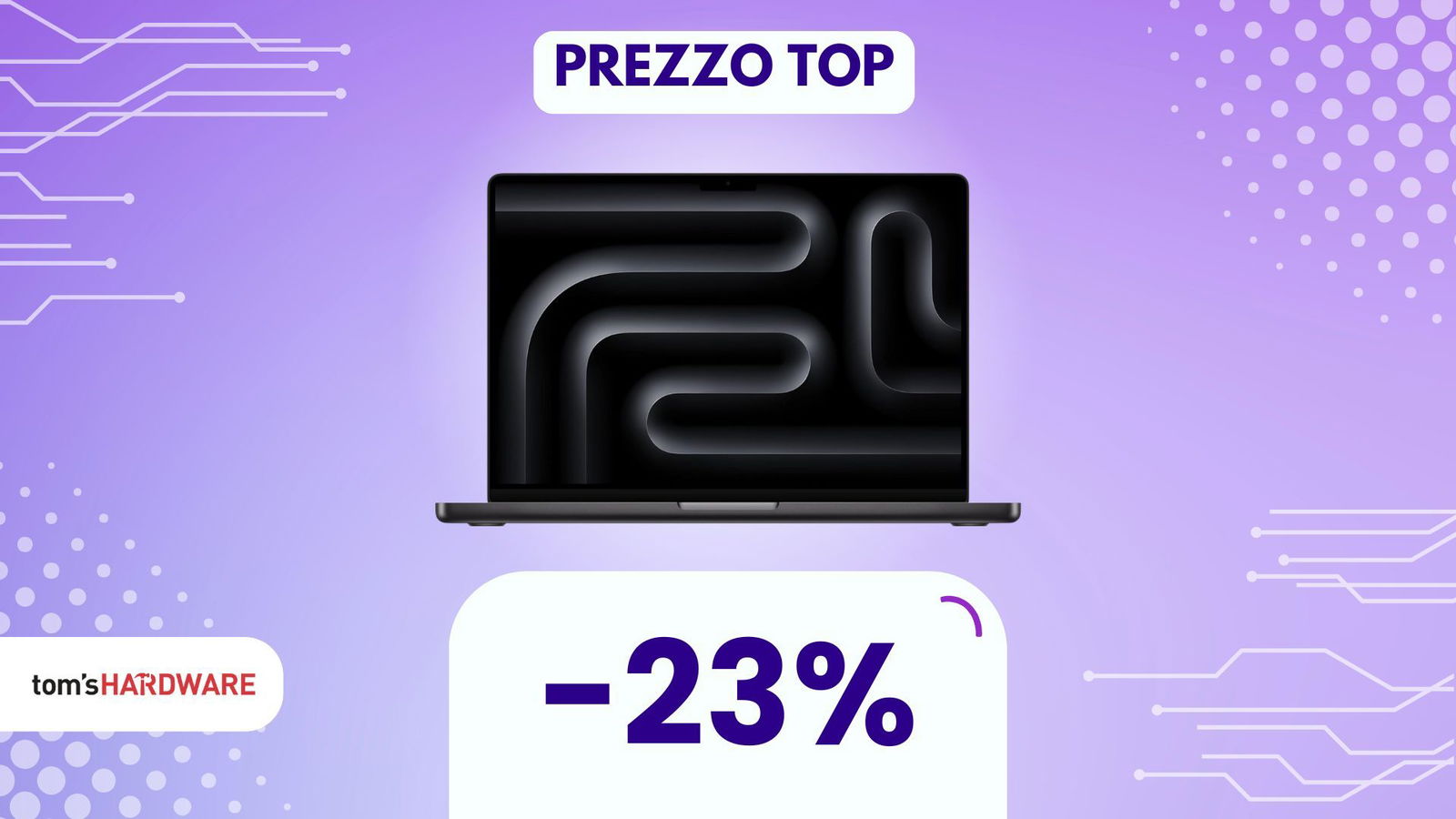 Immagine di MacBook Pro con M3 Pro quasi al MINIMO, questo sì che è uno SCONTO!