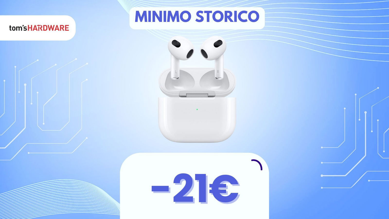 Immagine di Con questo SCONTO le AirPods di terza generazione con custodia MagSafe arrivano al MINIMO STORICO!