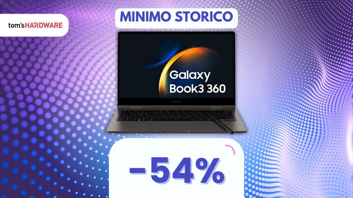 Immagine di Creativi e studenti all'attenti: oggi con Galaxy Book3 360 risparmi il 54%, che AFFARE!