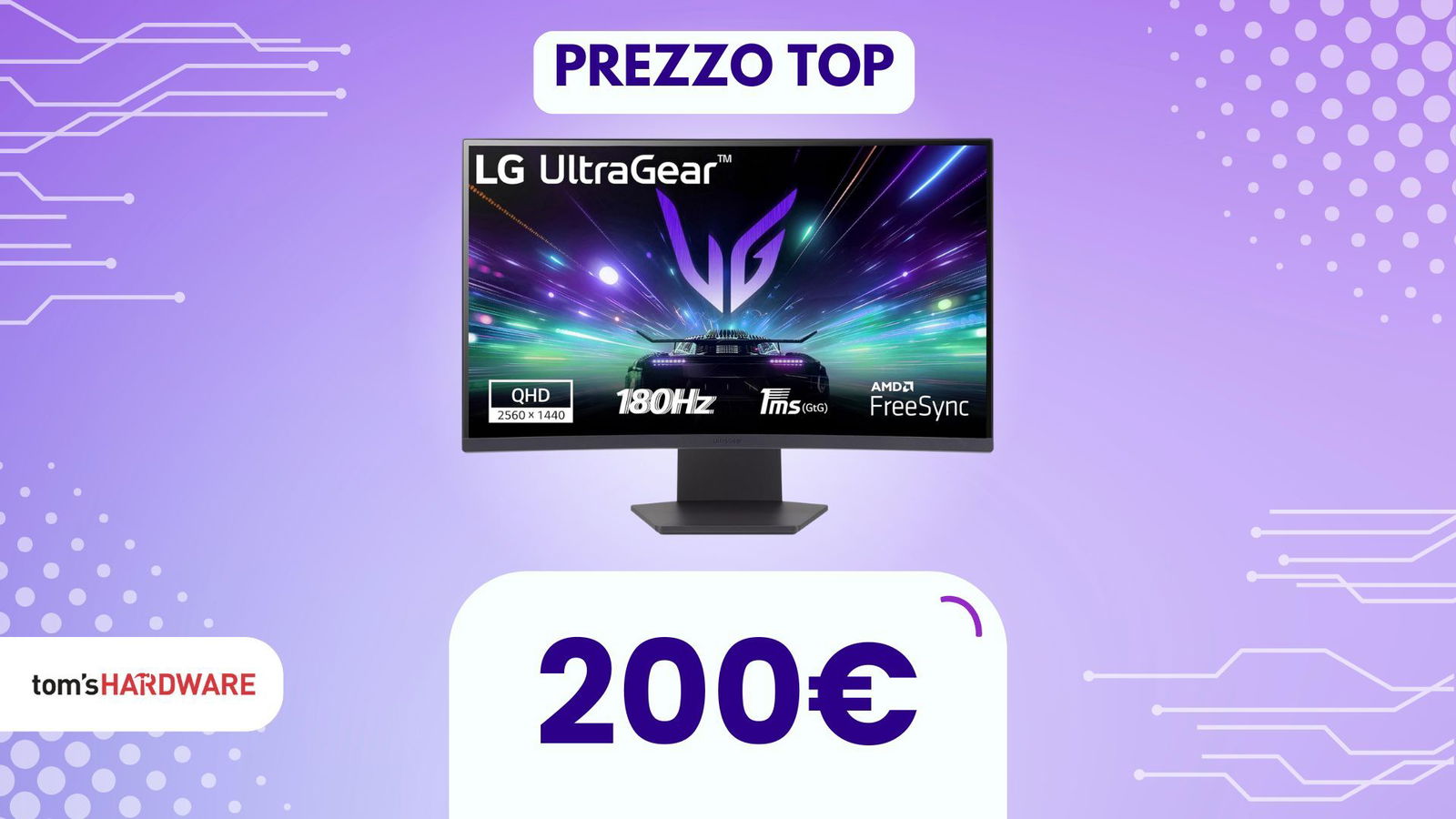 Immagine di Oggi bastano 200€ per fare tuo un OTTIMO monitor da gaming LG, fra QHD e 180Hz!