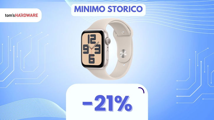 Immagine di Con questa offerta Apple Watch SE di 2ª generazione da 44 mm costa ANCORA MENO, è al MINIMO!