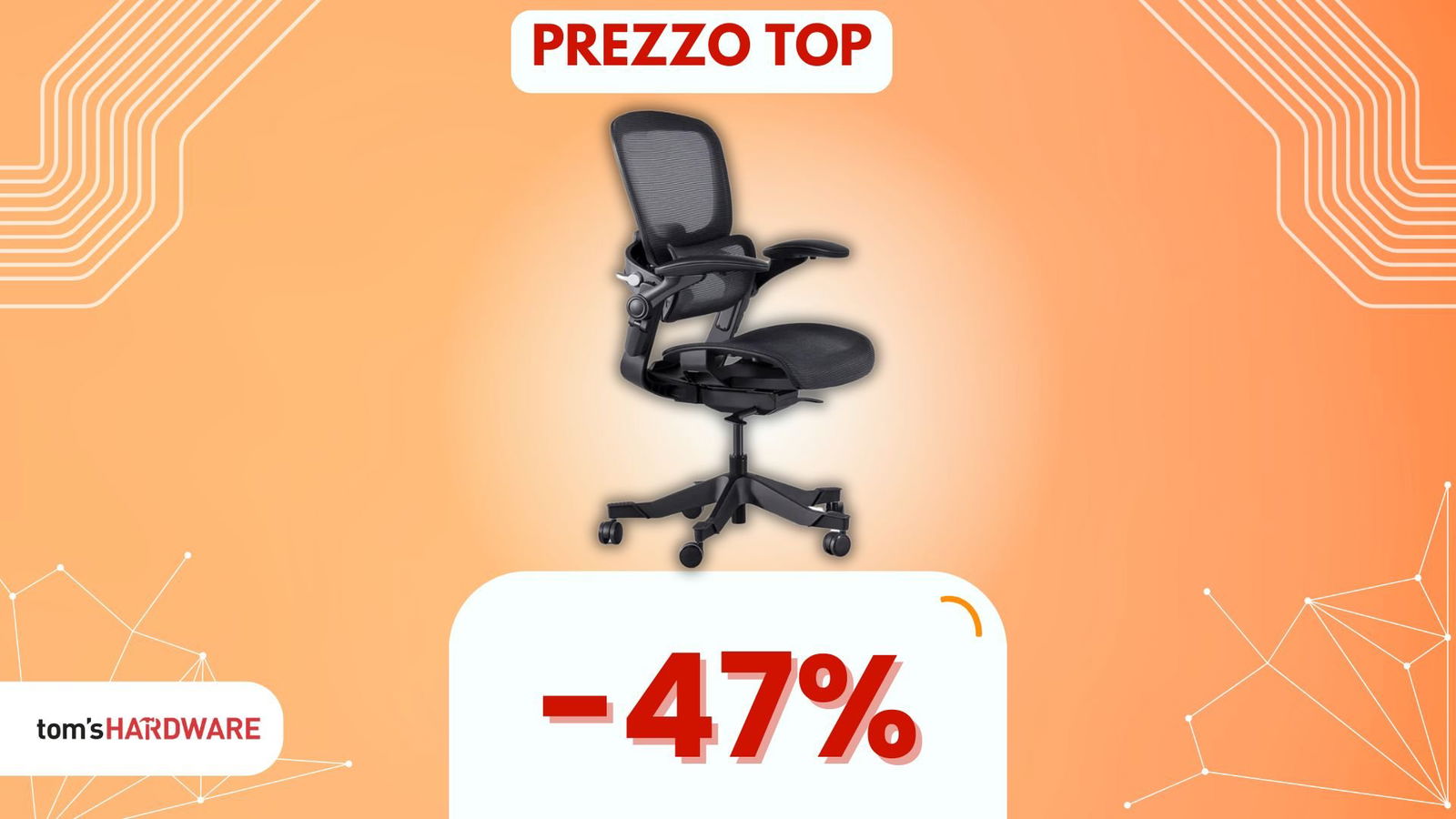 Immagine di Ergonomia e produttività con questa sedia da ufficio quasi a METÀ  PREZZO! (-47%)