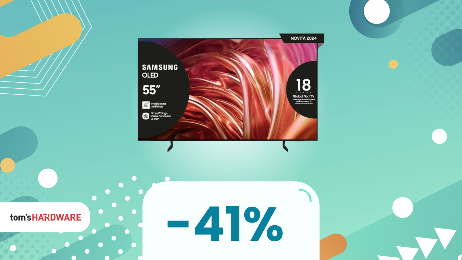 Immagine di Trasforma il tuo salotto in un cinema privato con questa smart TV Samsung, oggi in SUPER SCONTO!