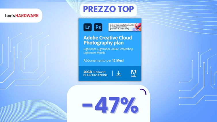 Immagine di Trasformare le tue foto in capolavori? Ci pensa l'IA di Adobe, OGGI è un AFFARE! (-47%)