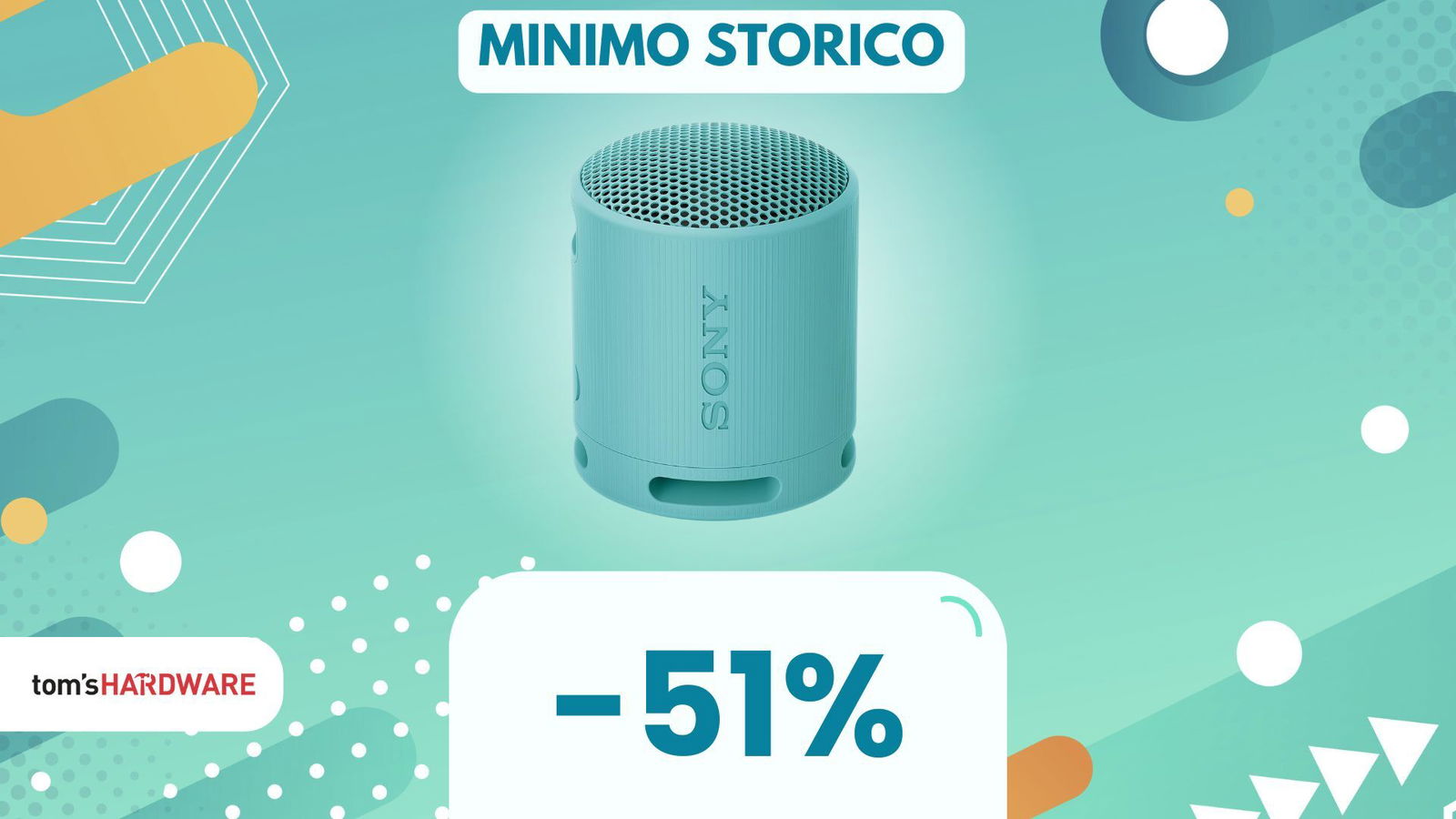 Immagine di Questo speaker Sony super compatto oggi è a METÀ PREZZO: e CHE SUONO! (-51%)