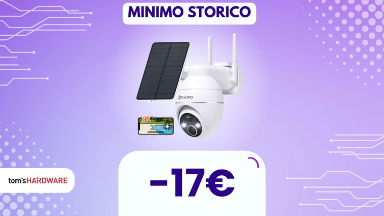 Immagine di Questa telecamera Wi-Fi per esterni è senza fili, ha un pannello solare ed è in DOPPIO SCONTO!