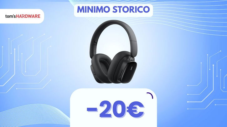 Immagine di DOPPIO SCONTO e 100 ore di musica SENZA DISTURBI con queste cuffie wireless Baseus!