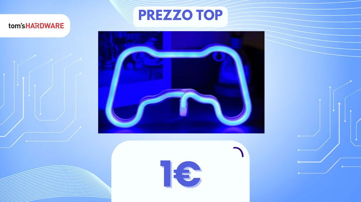 Immagine di Questa BELLISSIMA luce pensata per i gamer oggi costa SOLO 1€!