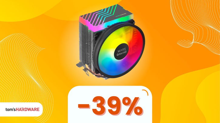 Immagine di Raffredda la CPU e accendi il tuo stile con questo dissipatore Mars Gaming, oggi IN SCONTO! -39%