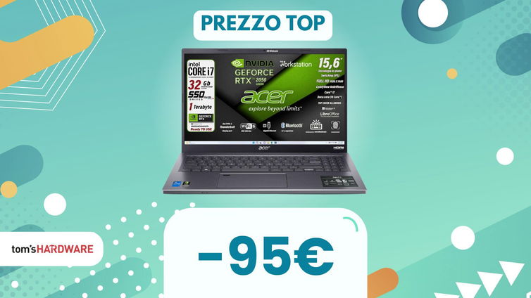 Immagine di Usa questo COUPON per risparmiare quasi 100€ su un OTTIMO notebook Acer Aspire per professionisti!