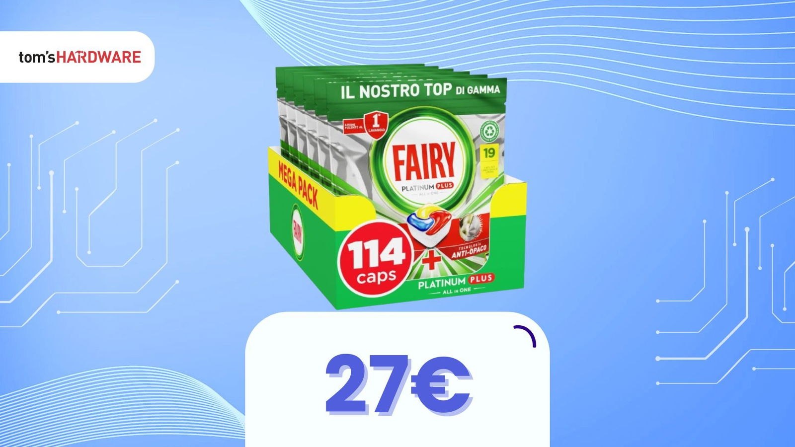 Immagine di Fairy Platinum a 27€: la lavastoviglie (e il portafoglio) ti ringrazieranno