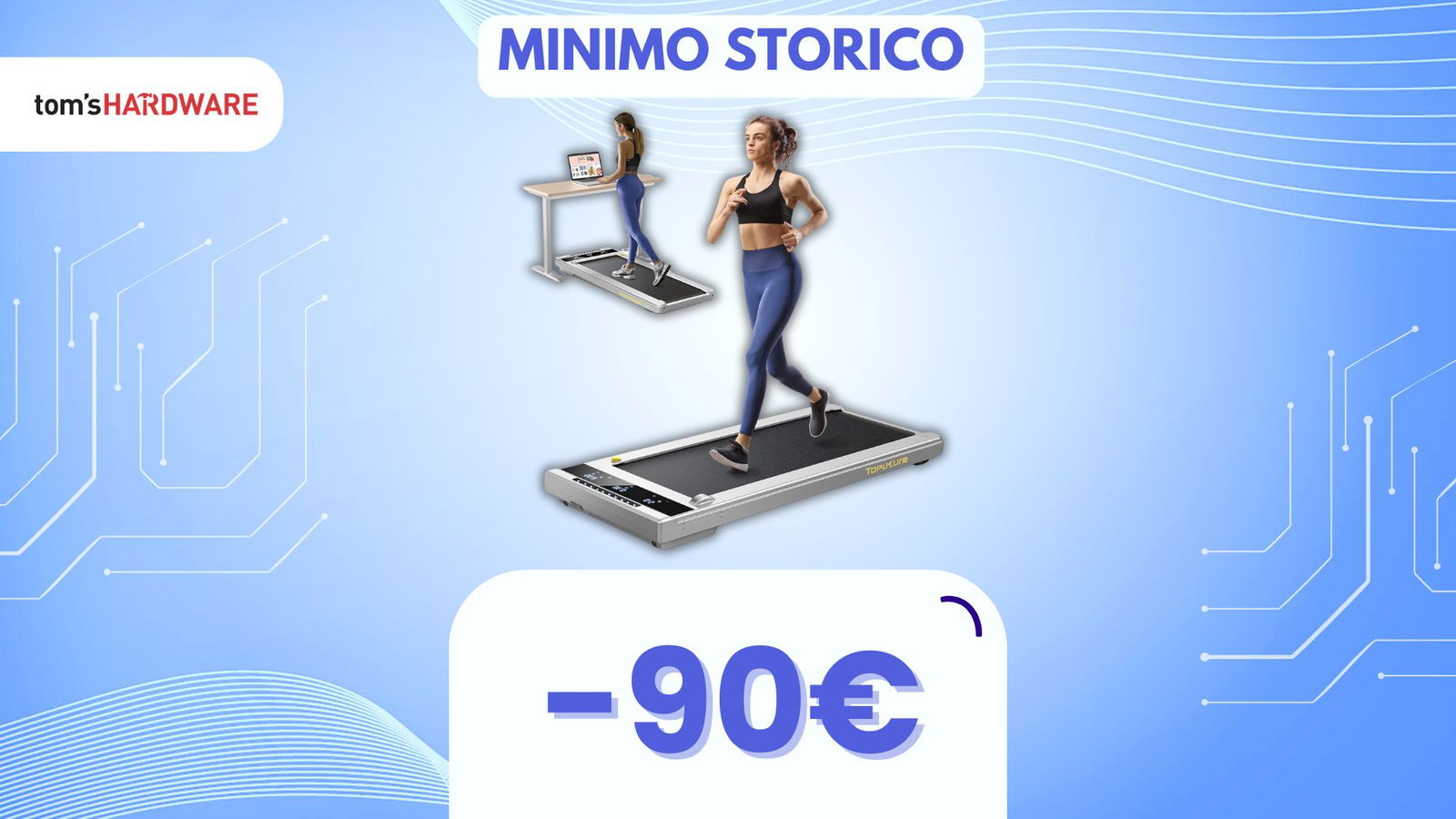 Immagine di Stop alla sedentarietà: con questo tapis roulant puoi camminare anche mentre lavori! (-90€)