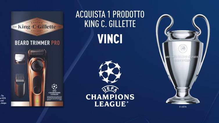 Immagine di Gillette ti regala i biglietti per la Champions League! Ti spieghiamo come