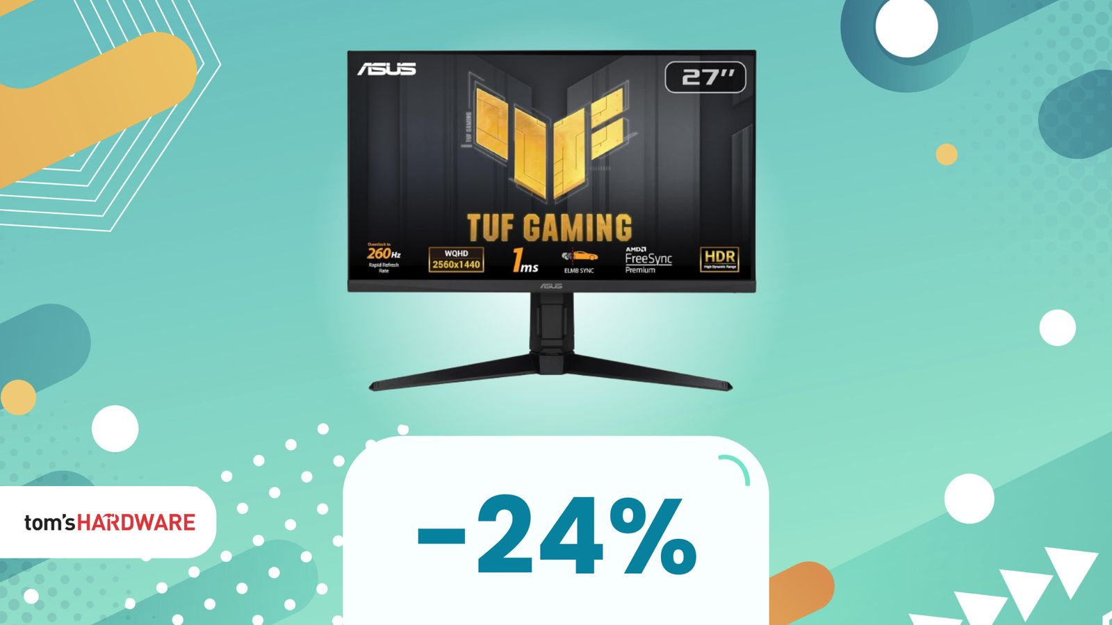 Immagine di Questo monitor ASUS TUF 260Hz, perfetto per GAMER TOSTI, è in SUPER OFFERTA!