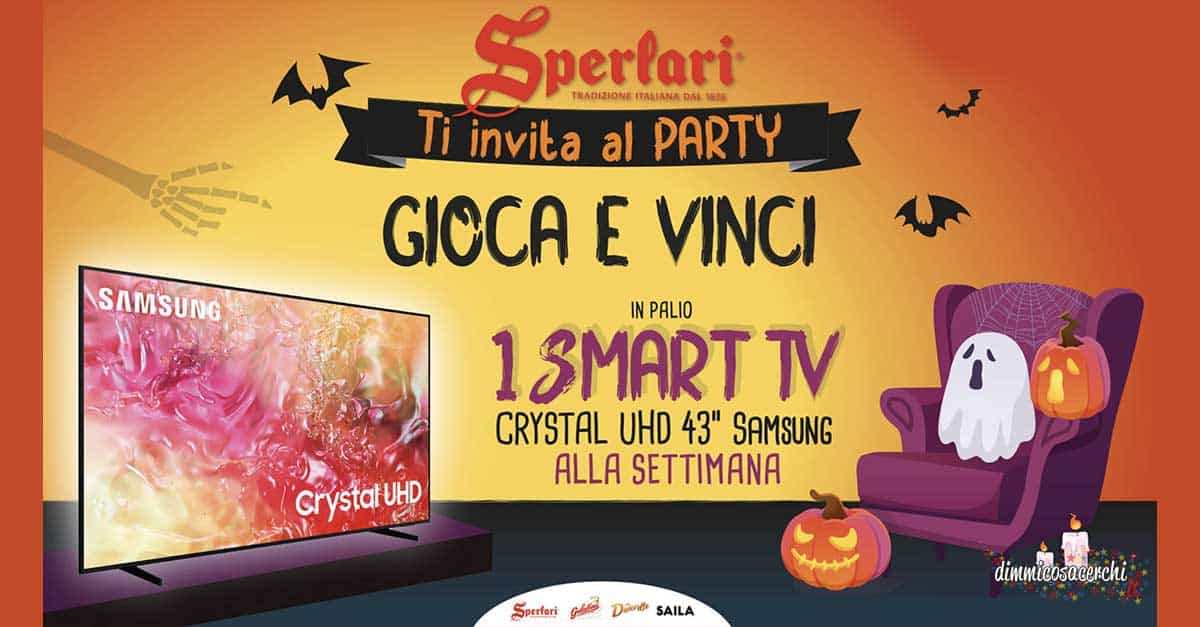 Immagine di Party di Halloween Sperlari: gioca e vinci una smart TV da 43"!