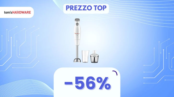 Immagine di Spendi poco e puoi frullare tutto: con questo Moulinex 2 in 1 risparmi il 56%!