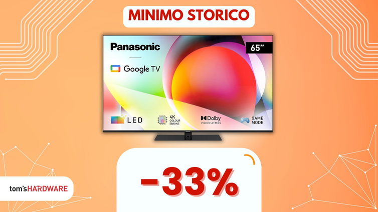 Immagine di CROLLO DI PREZZO: questa Smart TV da 65" con Chromecast integrato è in SUPER SCONTO! (-34%)