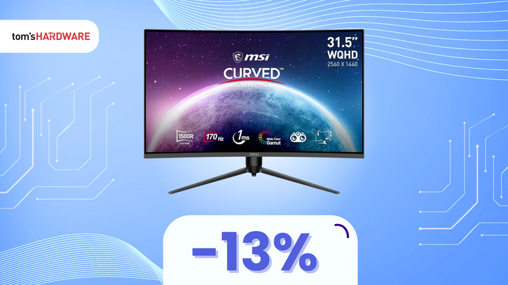 Immagine di SUPER sconto monitor MSI WQHD da 31,5"! (-13%)