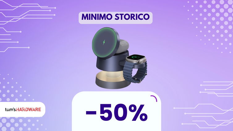 Immagine di Un solo caricatore per iPhone, Watch e AirPods. Approfitta dello sconto del 50%