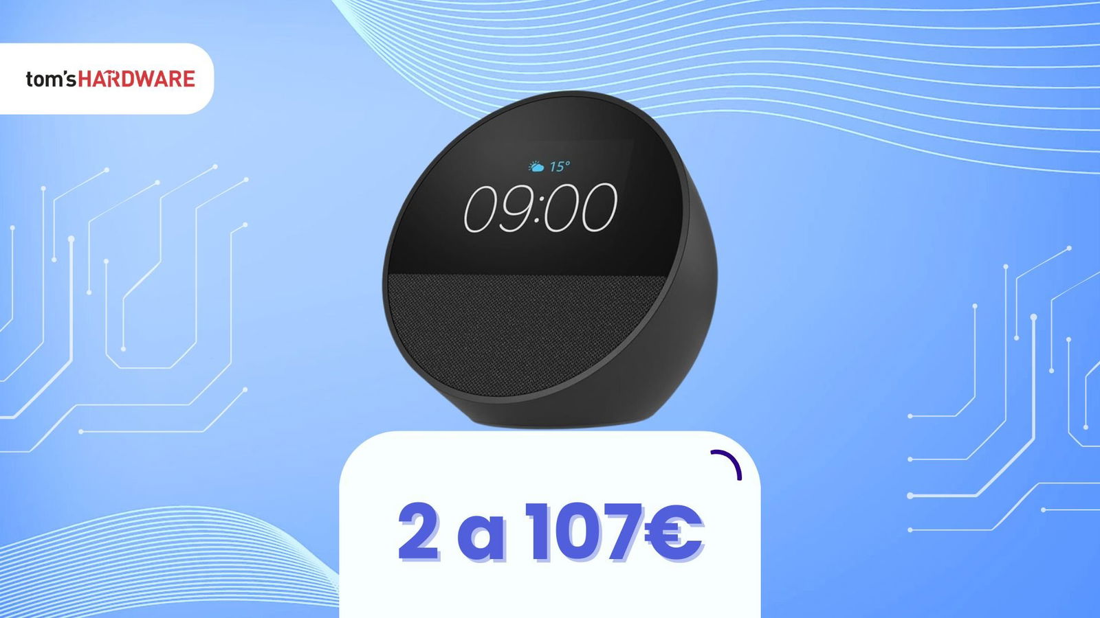 Immagine di Non è un 2x1, ma ci siamo quasi! 2 Echo Spot a soli 107€