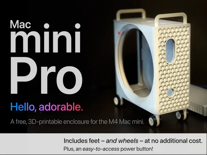 Immagine di Il nuovo Mac Mini diventa "Pro" con l'aiuto della stampa 3D