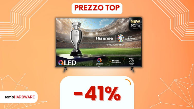 Immagine di Mai vista una Smart TV QLED da 65" così economica: questo doppio sconto è imperdibile!