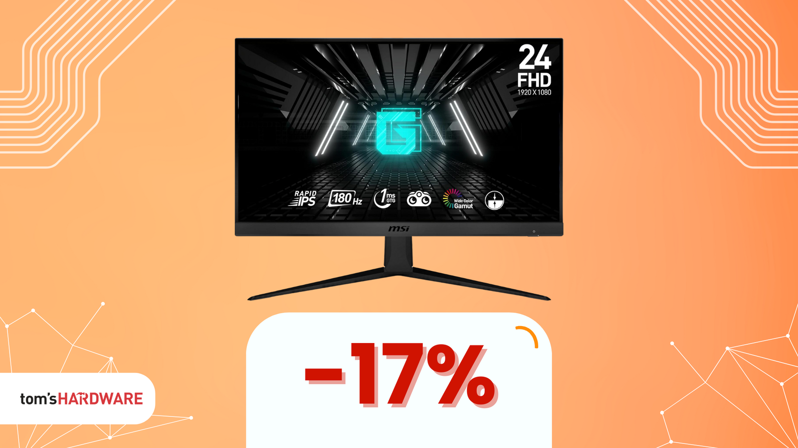 Immagine di Il monitor MSI G2412F oggi a SOLO 100€!