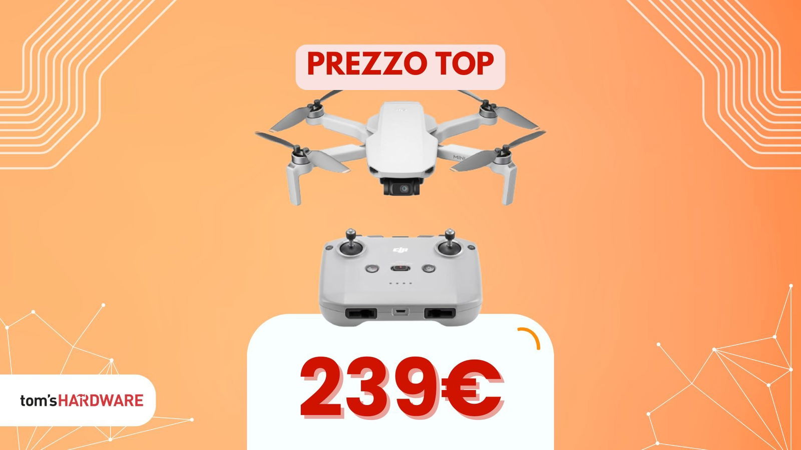 Immagine di Con 239€ puoi avere oggi un drone DJI, uno dei più richiesti