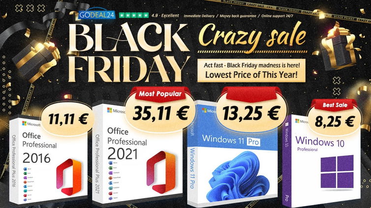 Immagine di Arriva il Black Friday: licenze a vita per Office e Windows 11 a soli 10€