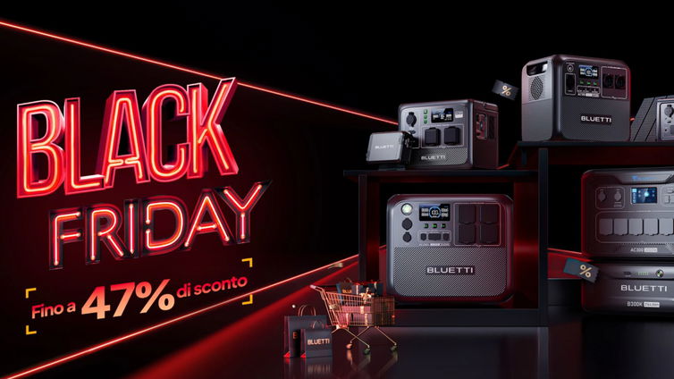 Immagine di Il Black Friday Bluetti è arrivato, sconti IMPERDIBILI fino al 47%!